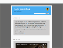 Tablet Screenshot of fairlyinteresting.com